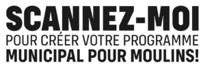 Scanez moi pour créer votre programme municipal pour moulins